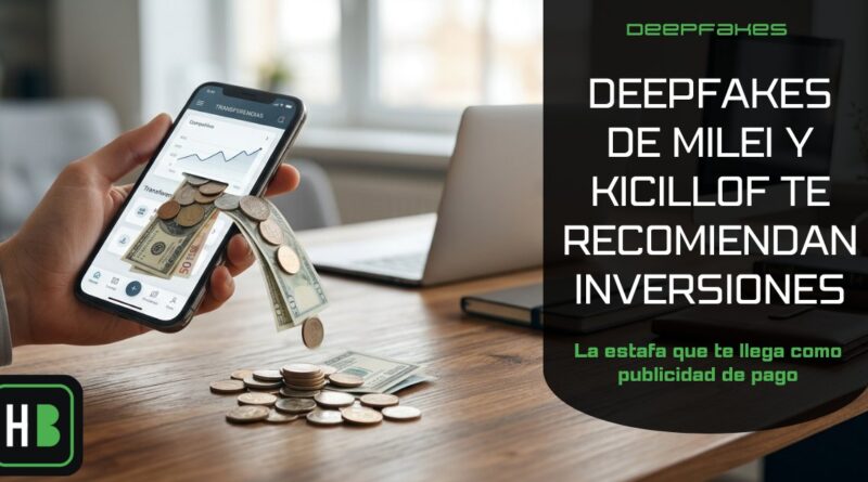 Mano sosteniendo un teléfono con una app de transferencias del que caen billetes y monedas